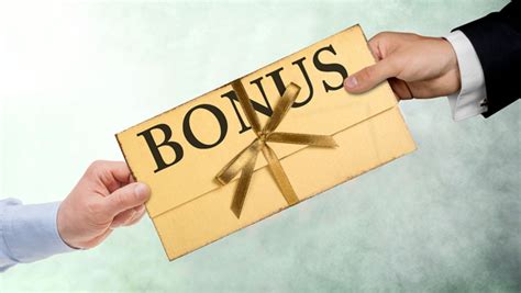 Receiving a Bonus .